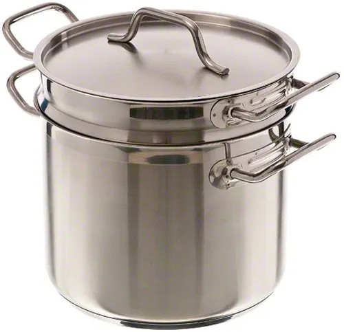 Update International SDB-16 - 16 Qt - Induction Ready Stainless Steel Double Boiler w/Cover