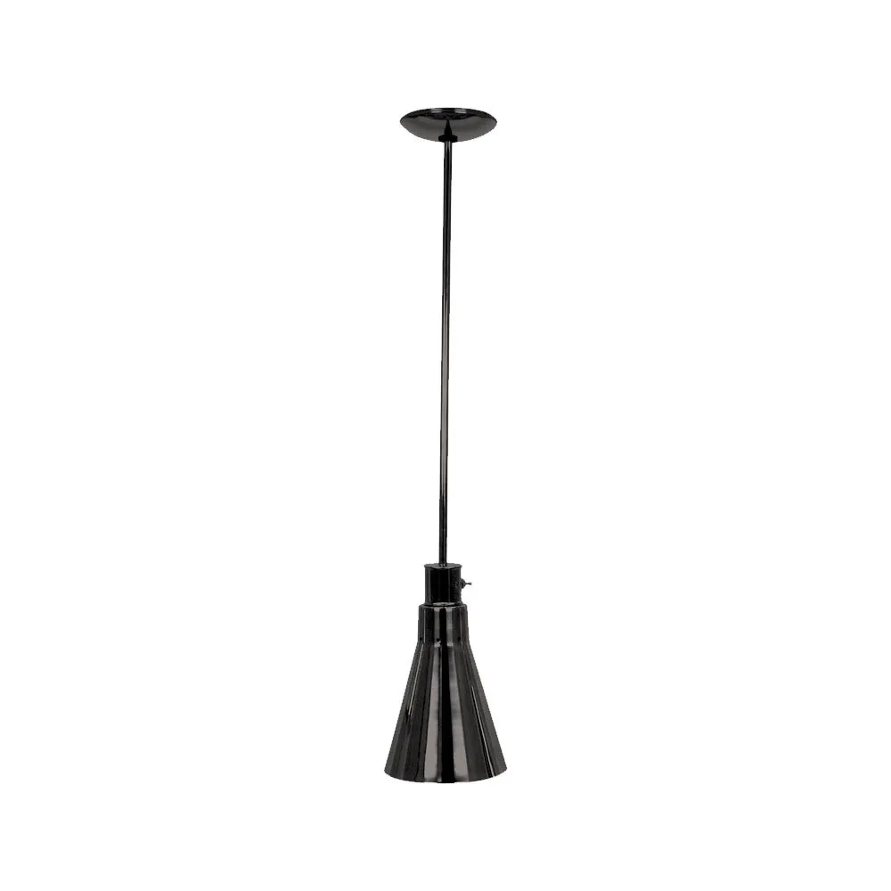 Buffet Enhancements - 010HHN-BL - Hanging Heat Lamp - Standard 7" Shade w/ Black Powder Coat Finish