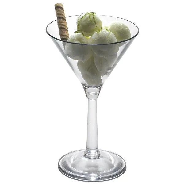 Cambro BWM10CW-135 - 10.5 oz Plastic Aliso Martini Glass (12 per Case) 