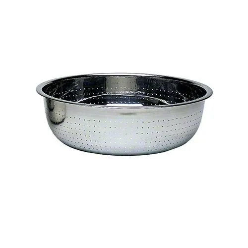 Update International CCOL-11S - 5.4 Qt - Stainless Steel Chinese Colander w/ 2mm Holes