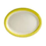 C.A.C. China R-14NR-Y - Rainbow Platter 13-1/2" - (1 Dozen per Case)