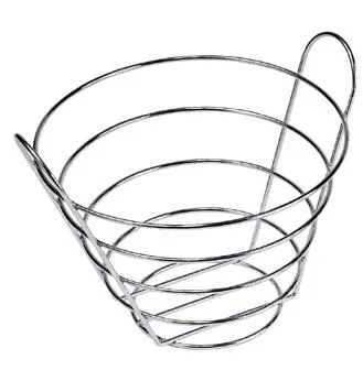 GET Enterprises - 4-22789-L - 10 1/2" Large Chrome Bucket Basket