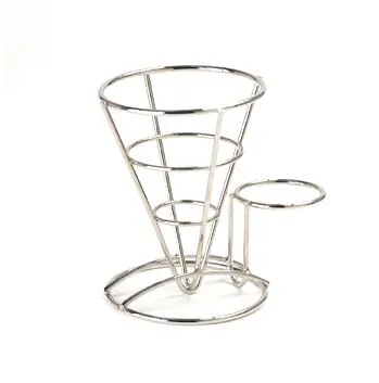 GET Enterprises - 4-88864 - Stainless Steel Fry Cone With 1 Holder