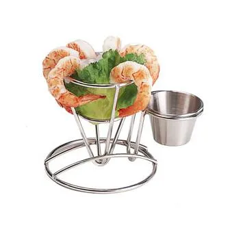 GET Enterprises - 4-880164 - Small Stainless French Fry Cone w/ 1 Holder