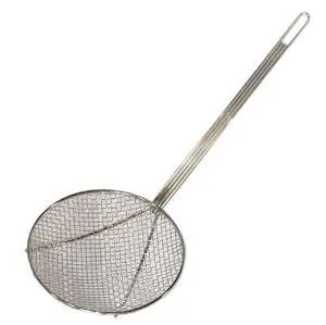 Update International SKM-12WG - 12" Nickel-Plated Round Medium Mesh Skimmer