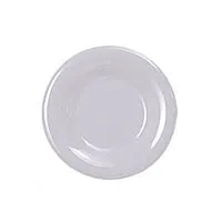 Thunder Group CR006W - Round Wide Rim Round Plate - White - 6-1/2" (12 per Case) 