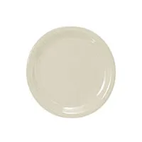 Thunder Group CR106V - Narrow Rim Round Plate - Ivory - 6-1/2" (12 per Case) 