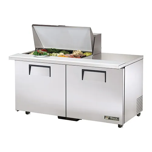 True TSSU-60-15M-B-ADA - 60" Sandwich Salad Prep Table Holds 15, 1/6 Pan