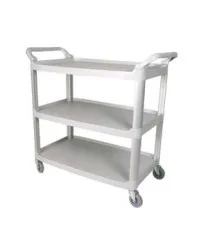 Winco UC-40G - Grey 3 Tier Utility Cart 