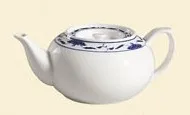 C.A.C. China 103-TPW-2 - Blue Lotus Teapot 32" - (1 Dozen per Case)