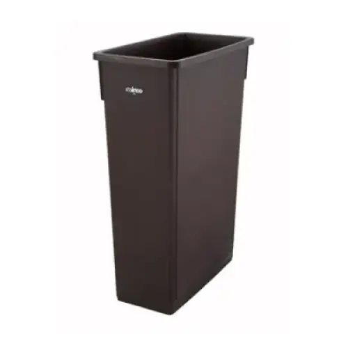 Winco Slender Trash Can, 23 Gallon, Brown [PTC-23SB]
