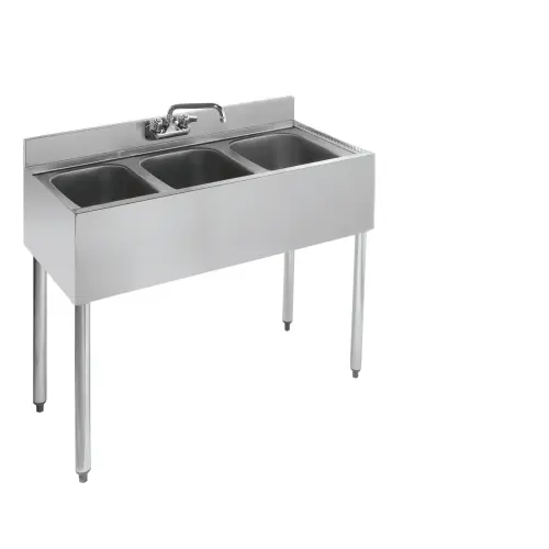 Krowne Metal - 18-33 - 1800 Series 36" Three Compartment Bar Sink
