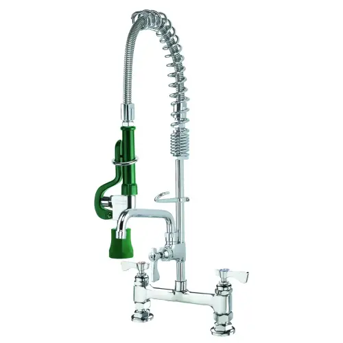 Krowne 18-608L - Royal Series 8" Center Deck Mount Space Saver with Add-On Faucet - 8" Spout