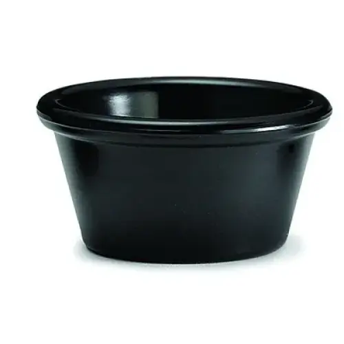 Winco Plain 6 oz. Ramekin, Black [RP-6K]