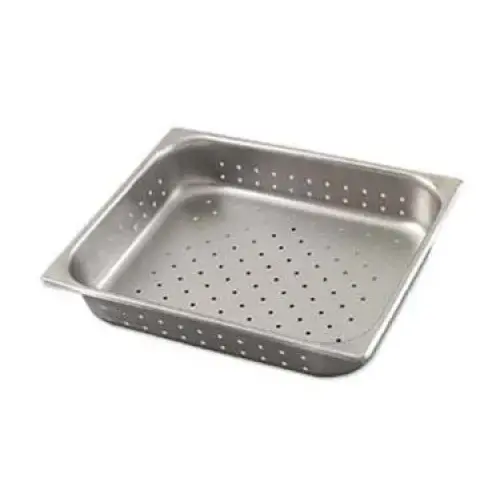 Update International NJP-502PF - 12.75" x 2.5" x 10.38" - Deep Perforated Steam Table Pan  