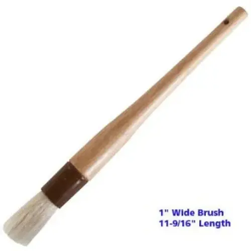 Update International WPBB-10R - 11.5" x 1" x 1" - Boar Boar Bristle Round Pastry Brush   