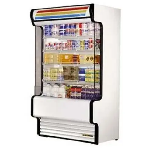 True TAC-14GS - 30" Open-Air Glass Slide Merchandiser