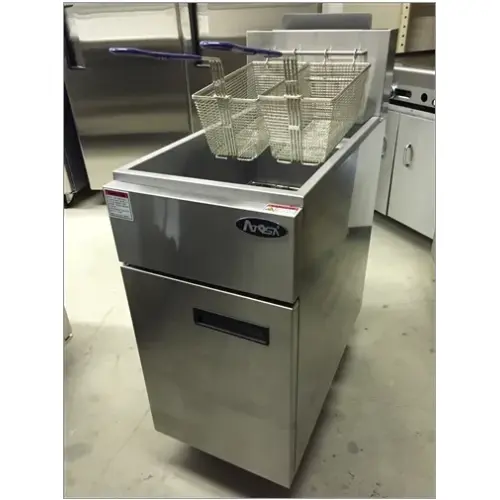Atosa ATFS-40 - 40 lb. Commercial Stainless Steel Deep Fryer - Natural Gas