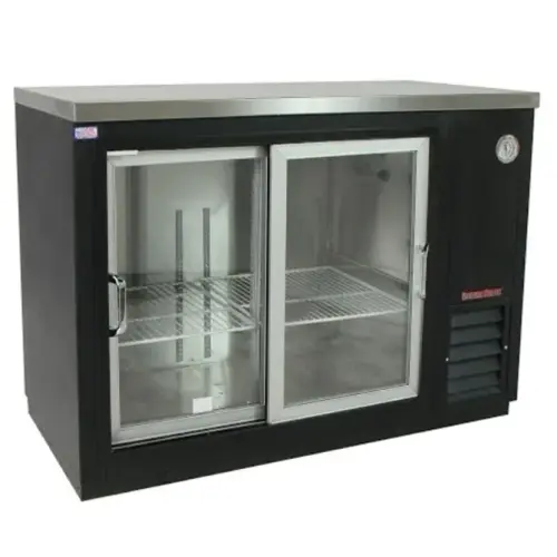 Universal BB72GC - 72" W x 48" H x 34" D - Custom Back Bar Cooler - Glass Sliding Doors