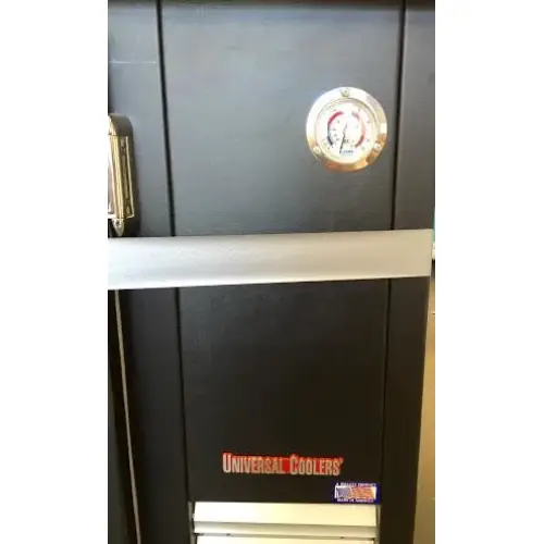 Universal Coolers BB60B - 60" Back Bar Cooler - Black Solid Doors 