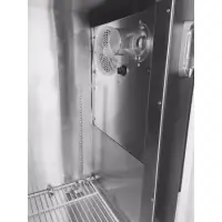 Universal Coolers BB60B - 60" Back Bar Cooler - Black Solid Doors 