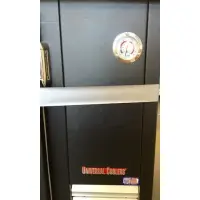 Universal Coolers BB48B - 48" Back Bar Cooler - Black Solid Doors 