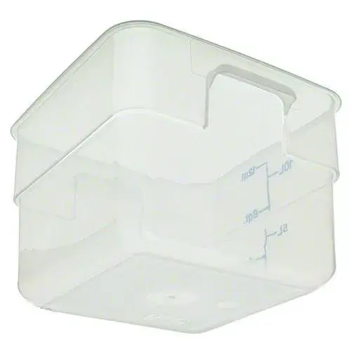 Cambro 12SFSPP-190 - 12 qt Polypropylene Food Storage Container - CamSquare (6 per Case) 