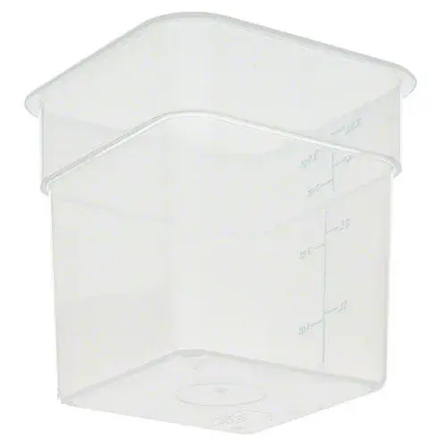 Cambro 4SFSPP-190 - 4 qt Polypropylene Food Storage Container - CamSquare (6 per Case) 