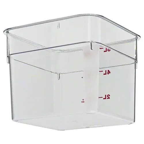 Cambro 6SFSCW-135 - 6 qt Polycarbonate Food Storage Container - Camwear CamSquare (6 per Case) 