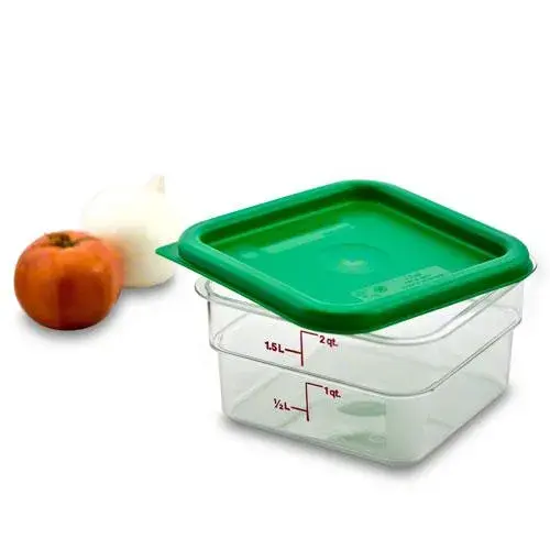 Cambro SFC2-452 - Kelly Green Lid for 2 & 4 qt Camsquare Containers (6 per Case) 