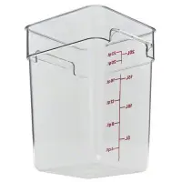 Cambro 22SFSCW-135 - 22 qt Polycarbonate Food Storage Container - Camwear CamSquare (6 per Case) 