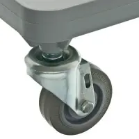 Cambro CDR2020H-151 - Plastic Camdolly for Dish Racks with Chrome Handle 