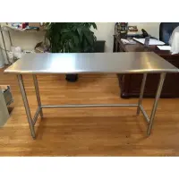 Universal SS1872-CB - 72" X 18" Stainless Steel Work Table W/ Stainless Steel Cross Bar