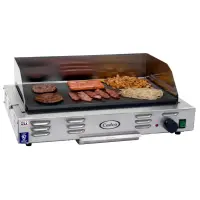 Cadco - CG20 - Stainless Steel Countertop Griddle - Medium Duty