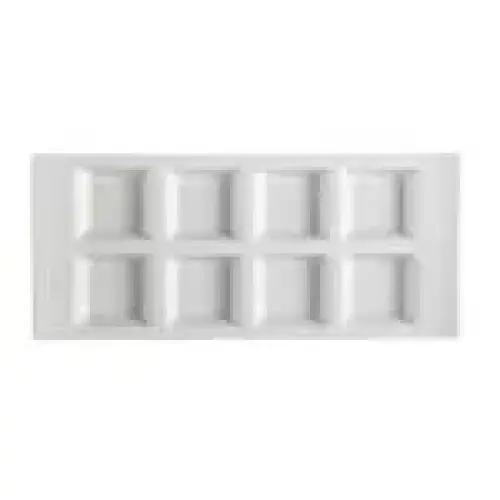 C.A.C. China CN-8T13 - CN Divided Side Dish Plate 13-1/2" - (1 Dozen per Case)