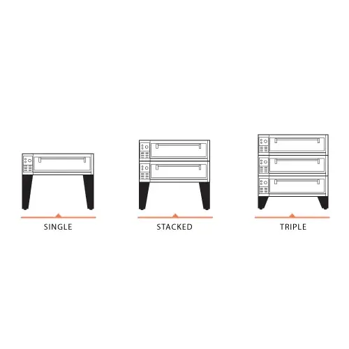 Marsal & Sons EDO2136-2 - 53" Electric Pizza Deck Oven - Double Deck