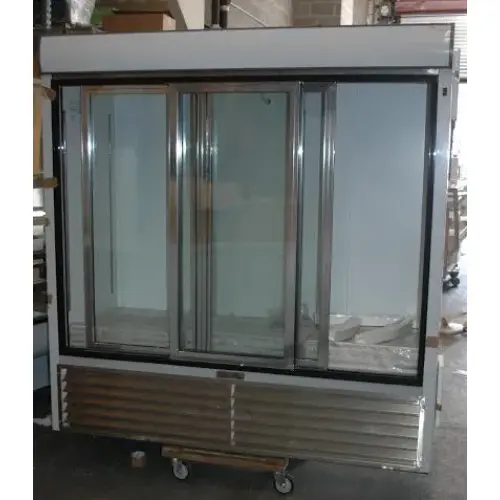Leader ESLS72 - 72" Sliding Glass Door Reach In Refrigerator - NSF Certified