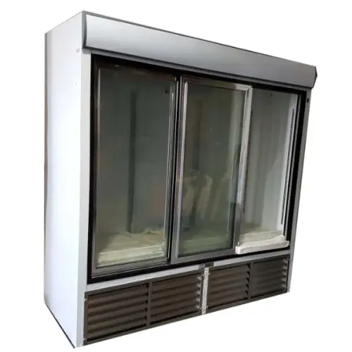 Leader ESLS72 - 72" Sliding Glass Door Reach In Refrigerator - NSF Certified