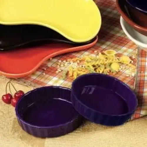 C.A.C. China QCD-5-BLU - Festiware Quiche Baking Dish 5" - (2 Dozen per Case)