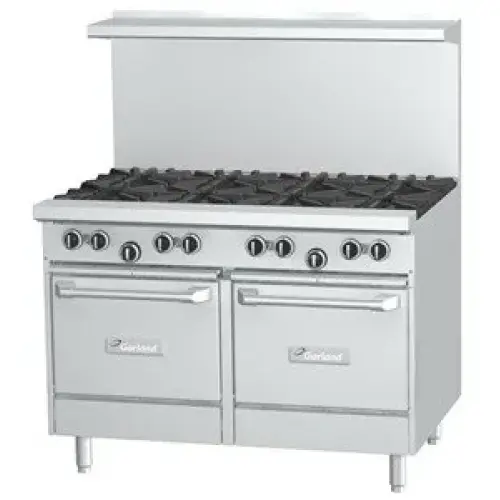 Garland G48-8LL - 4 Burner Gas Range - (2) Space Saver Oven