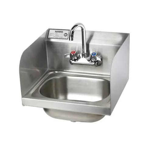 Krowne HS-26L - Hand Sink w/ Side Splashes - 16"