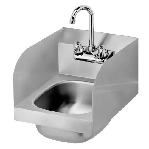Krowne HS-30L - Hand Sink w/ Side Splashes - 12"