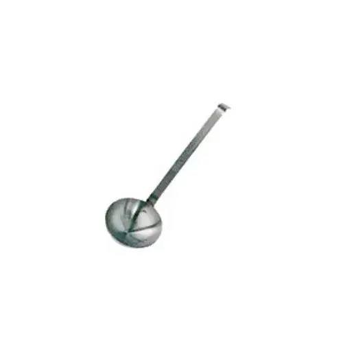 Update International L-30SH - 2.88" x 2.88" x 9" - 2-Piece Short Handle - Stainless Steel - Ladle