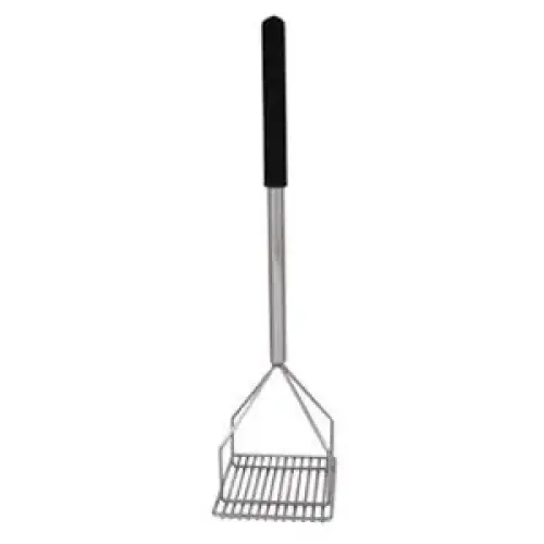 Update International MMSQ-24 - 6" x 6" x 23.38" - Square Stainless Steel - Potato Masher