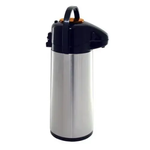 Update International NVAP-22BK - 6.13" x 15.88" x 6.13" - Stainless Steel Val-U-Air Push-Button Regular Coffee Air Pot  