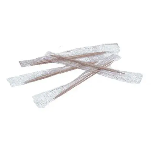 Update International PC-CW - 2.6" x 0.08" x 0.08" - Wood Cellophane Wrapped Toothpicks  
