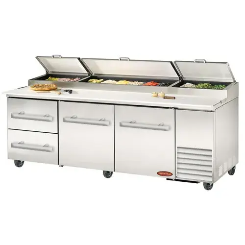Universal PP96SC-2-2 - 96" Pizza Prep Table W/ Drawers
