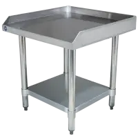 Universal ES-S2424 24&rdquo; x 24&rdquo; Stainless Steel Equipment Stand 16-Gauge with Galvanized Undershelf