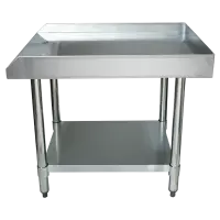 Universal ES-S2424 24&rdquo; x 24&rdquo; Stainless Steel Equipment Stand 16-Gauge with Galvanized Undershelf