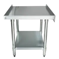 Universal ES-S2424 24&rdquo; x 24&rdquo; Stainless Steel Equipment Stand 16-Gauge with Galvanized Undershelf